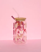 Load image into Gallery viewer, Neutral Groovy Butterfly Glass Cup