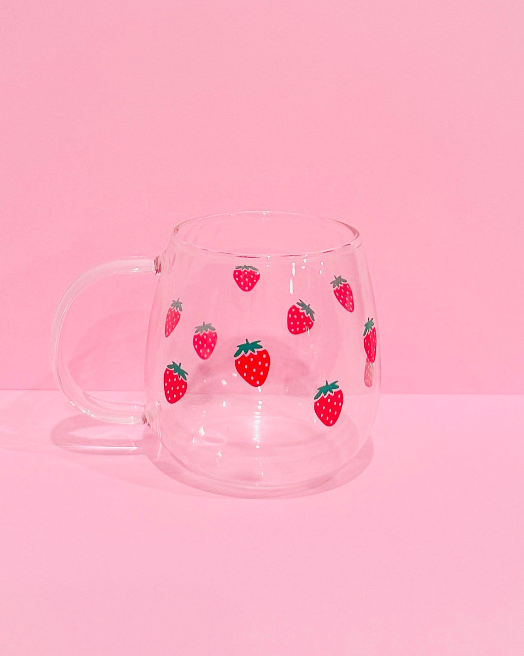 Strawberry Glass Mug