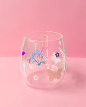 Load image into Gallery viewer, Holo Opal Butterfly Glass Mug
