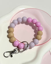 Load image into Gallery viewer, Lilac Pink Neutral Bracelet Keychain
