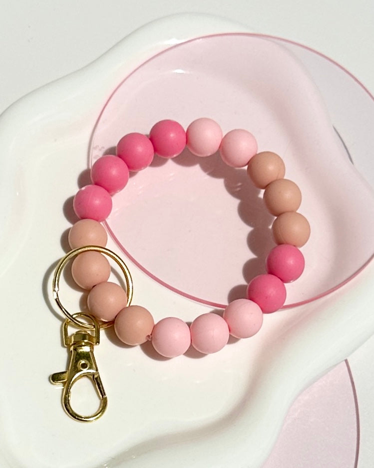 Peach Sorbet Bracelet Keychain